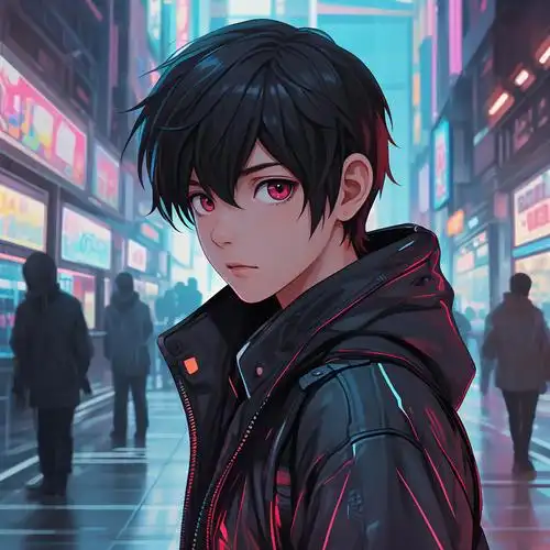 99赛博朋克风潮,酷帅男生头像97