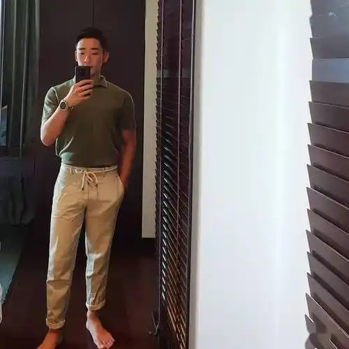 170肌肉男,如何穿成180的感觉_男生_矮个子_上衣