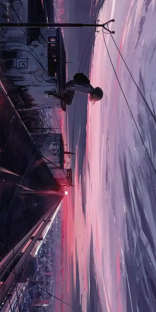 像日本动漫中的场景,令人喜爱