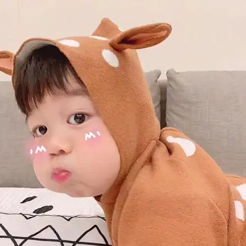 大q宝褐色头像大q宝团头姐妹情头安排