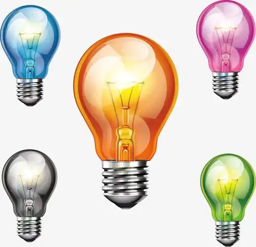 彩色灯泡