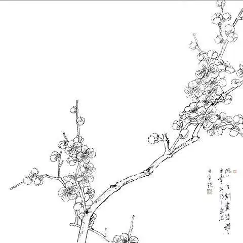 古风的树简笔画