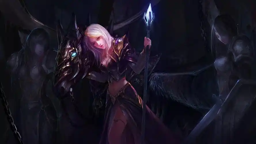 《魔兽世界》这吉安娜牵着马的图片出自哪?