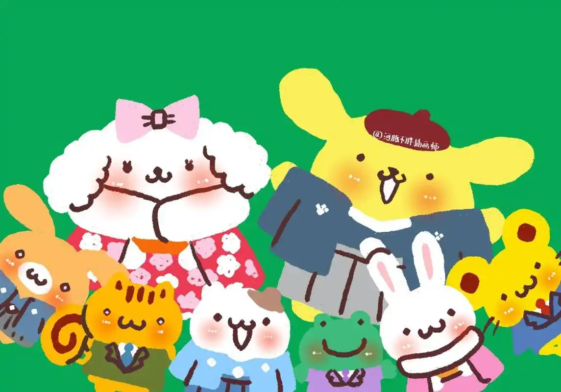 三丽鸥可爱ipad壁纸 画了一期三丽鸥的可爱ipad壁纸,希望你们会喜欢哦