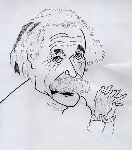 爱因斯坦的简笔画怎么画