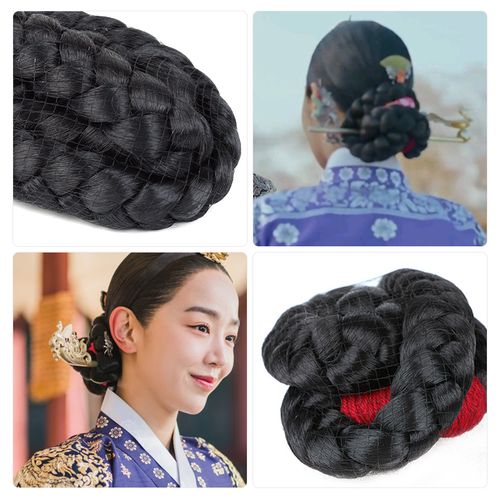 古装假发韩剧哲仁王后韩国麻花辫盘发女大今后区发包