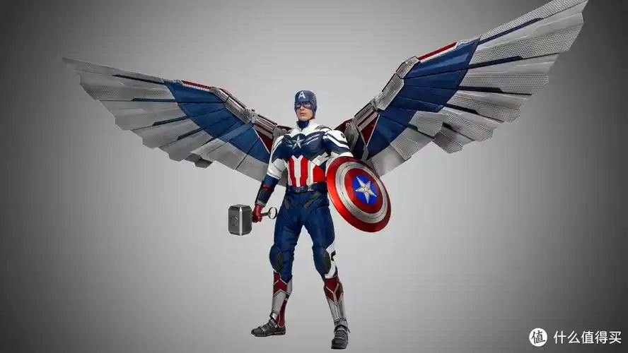 巨大的双翼好玩又帅气,这只猎鹰版美队的重点却在脑袋