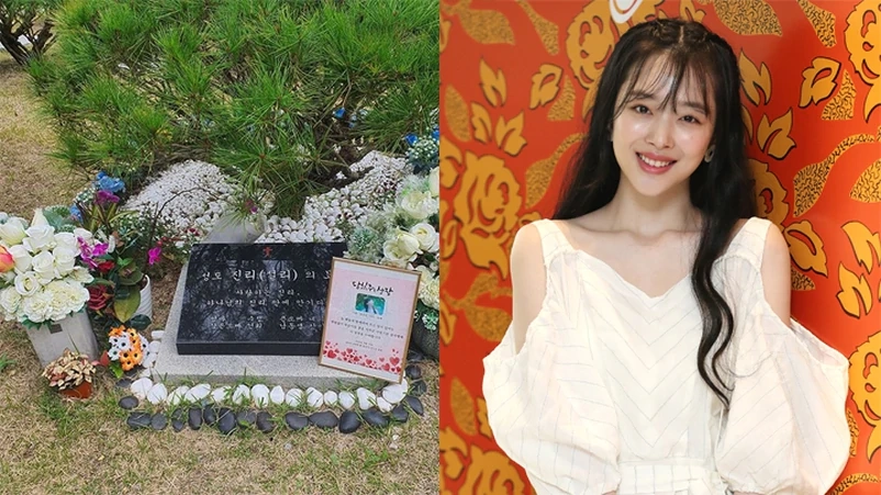 崔雪莉离世一周年,粉丝前往墓地拜祭