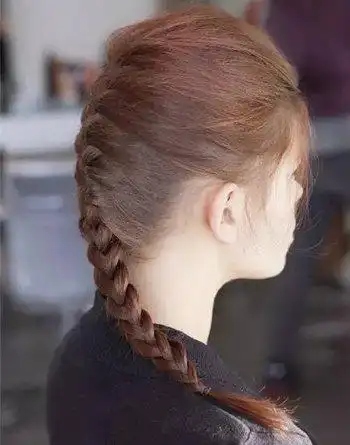 编织非洲人发型的方法 中长发发型编发教程(4)