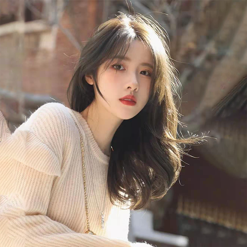 假发女中长发中分无刘海自然逼真齐肩锁骨发黑色学生长直发全头套