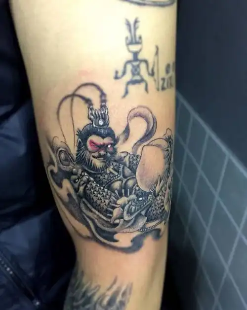 猴子偷桃纹身图片