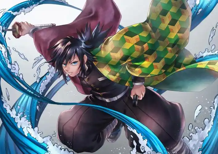 鬼灭之刃水柱富冈义勇图片