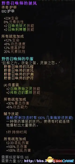 恐怖黎明 全套装一览 全套装属性部件中文图鉴