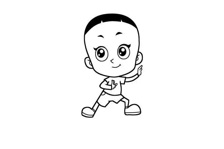 大头儿子简笔画