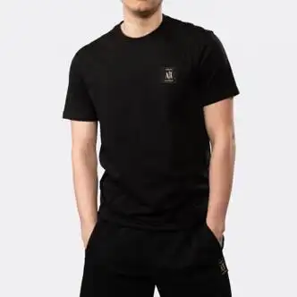 阿玛尼(armani)23年新款t恤 男士ax徽标圆领棉质短袖t恤 时尚休闲男装