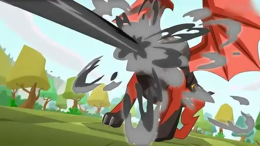 兽王争锋之原石之力:灵丝墨角兽vs黑翼铠角兽