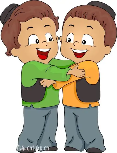 幼儿园拥抱卡通图 第1页