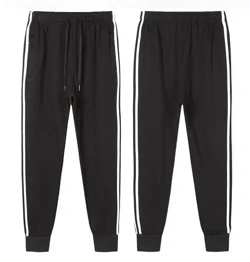 黑色 黑色加绒 m 品牌: 豪宾莱(haobinlai) 商品名称:运动裤男款条纹