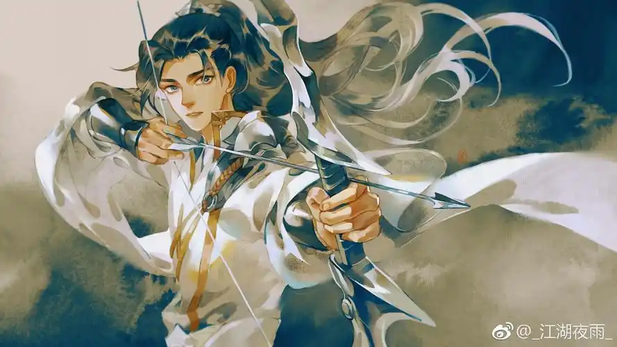 晓看天色暮看云,行也思君,坐也思君 [画师微博@_江湖夜雨_,未经授权