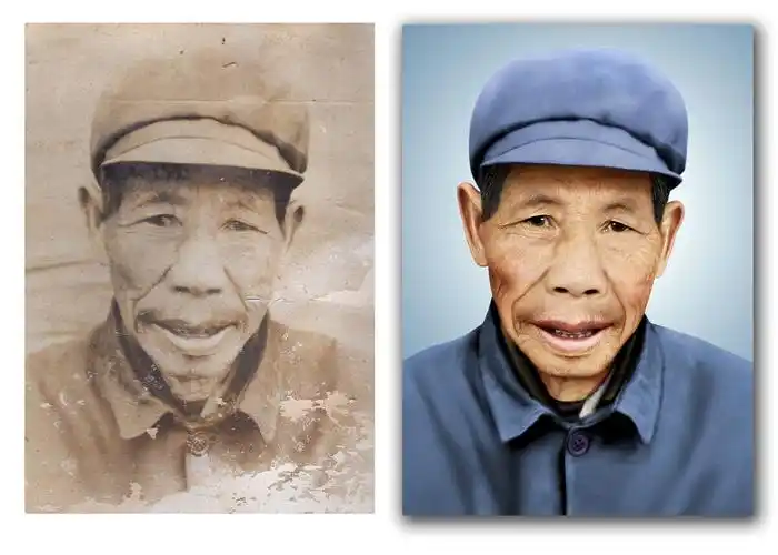 专业老照片翻新旧照片翻新老照片修复#我镜头下的人物纪实黑白北京