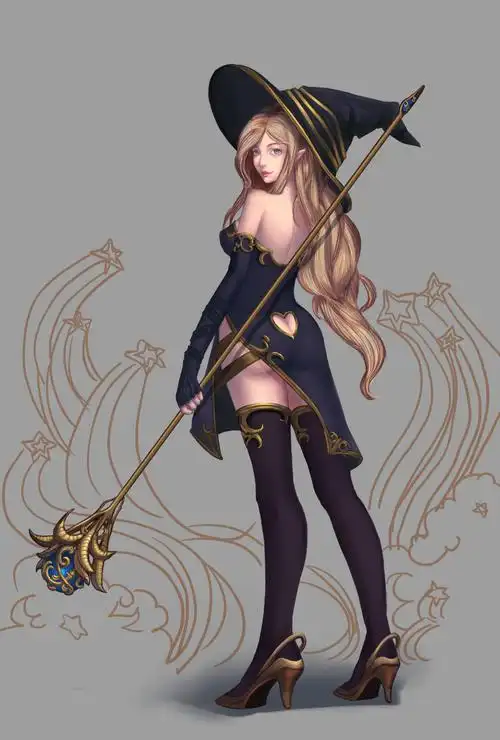 万圣节画的女巫 | 古殇寂川 - 原创作品 - 涂鸦王国插画