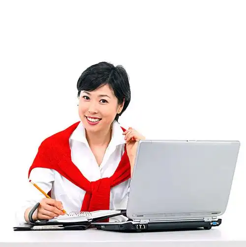 职业女性,工作,使用笔记本