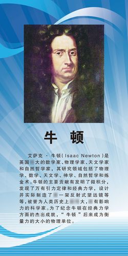 海报展板印制463设计海报写真展板素材201牛顿名人简介定制