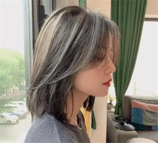 潮流好看直发齐肩发型直发秒变气质女神