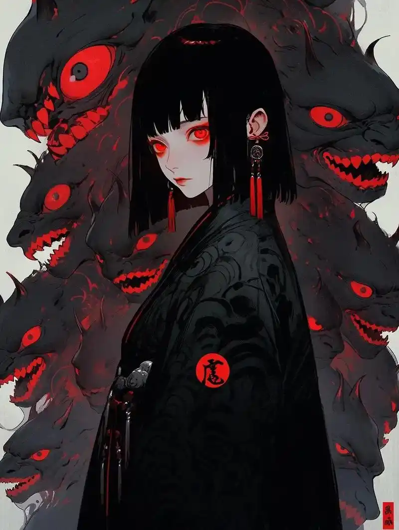 鬼灯如漆点松花.#创作灵感 #地狱少女 #中式恐怖 #白天刷 - 抖音