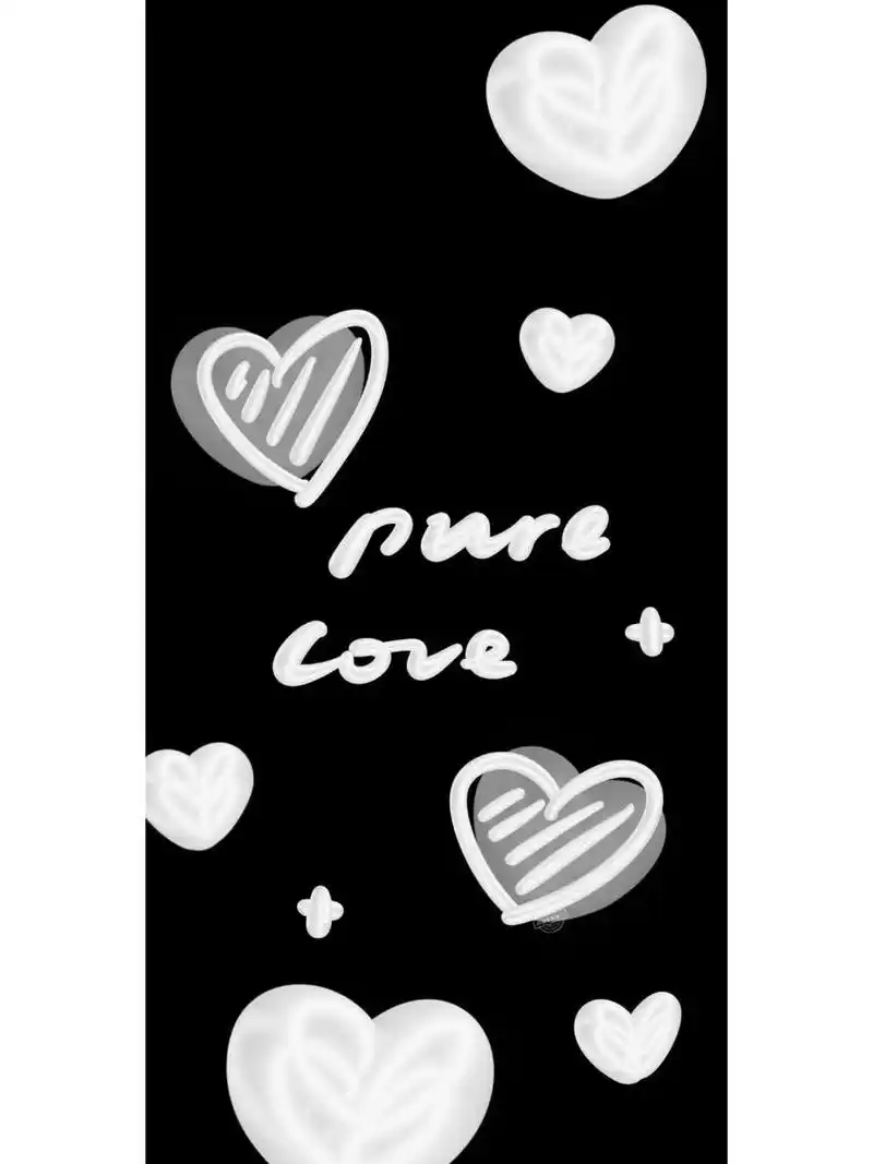 92期95ins风简约浪漫白色爱心立体壁纸 78未经授权禁商用 78禁