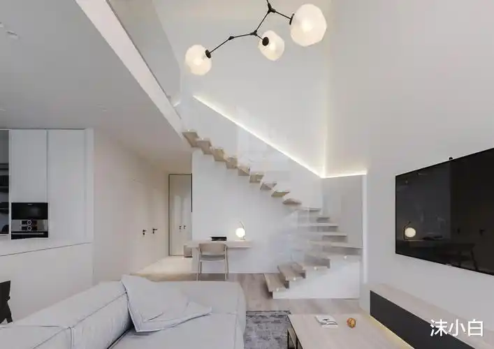 晒她60平小复式,全屋极简双卫,衣帽间里塞洗衣机!太幸福了