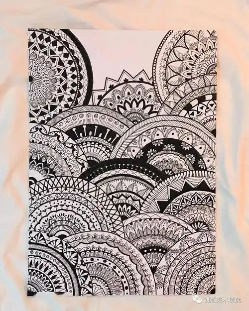 线描临摹必备——30张充满创想力的装饰画,一定有你喜欢的一张!_线条