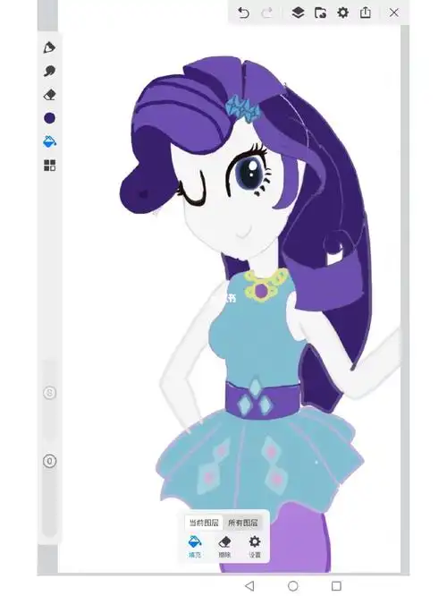 小马国女孩珍奇手绘