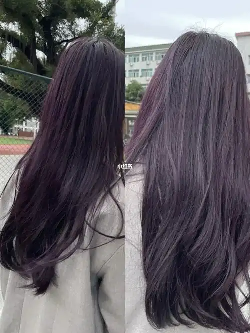 不挑肤色脸型黑紫色可以染十次的发色