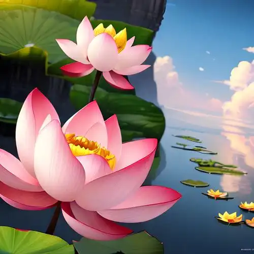 好看的荷花好运头像图片