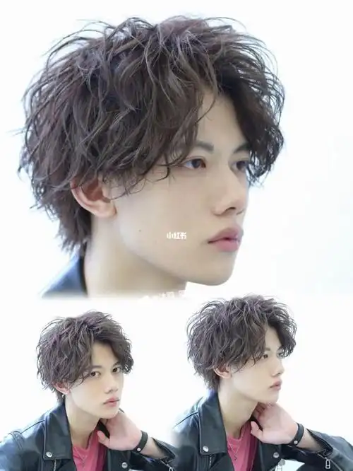 男生慵懒纹理烫发 昆明男生发型