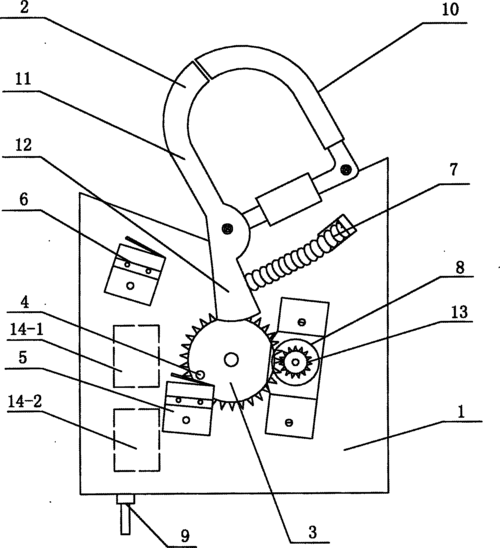 可自动控制开闭的电动挂钩