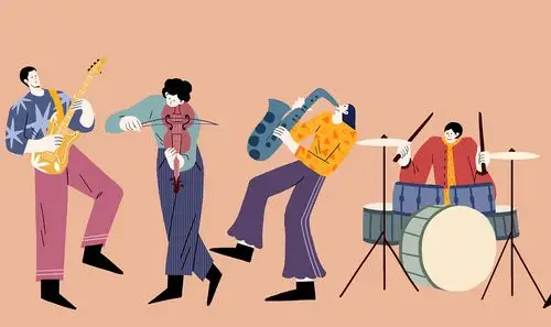 音乐节人物插画
