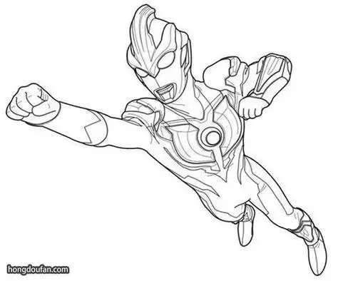 奥特曼简笔画赛罗奥特曼简笔画赛罗图画