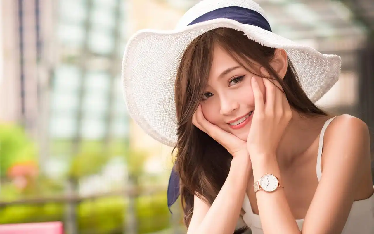 长发美女写真高清电脑桌面壁纸下载高清大图预览1920x1080_美女壁纸