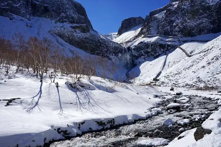 令人惊叹的长白山雪景