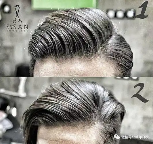 潮流发型飞机头pk背头
