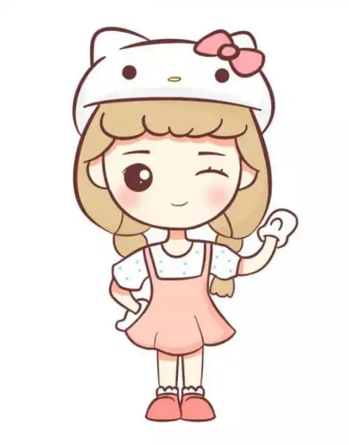 卡通动漫简笔画卡通动漫可爱女生简笔画卡通小女孩简笔画图片卡通小