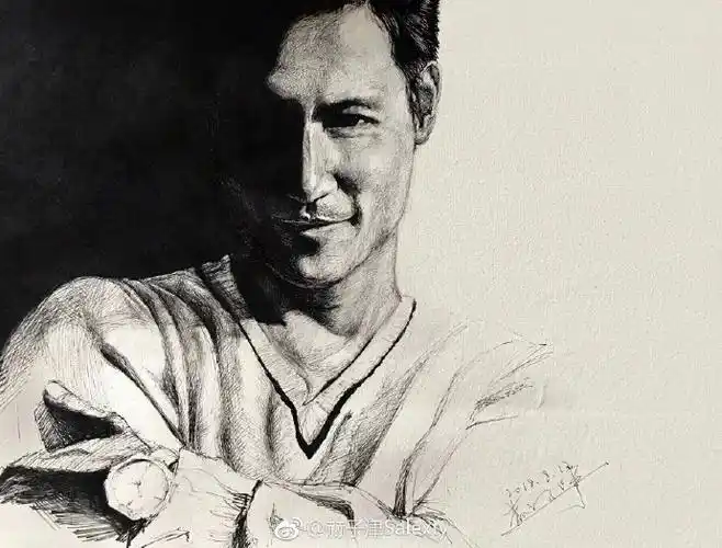 多少年不画钢笔素描了,一个张学友