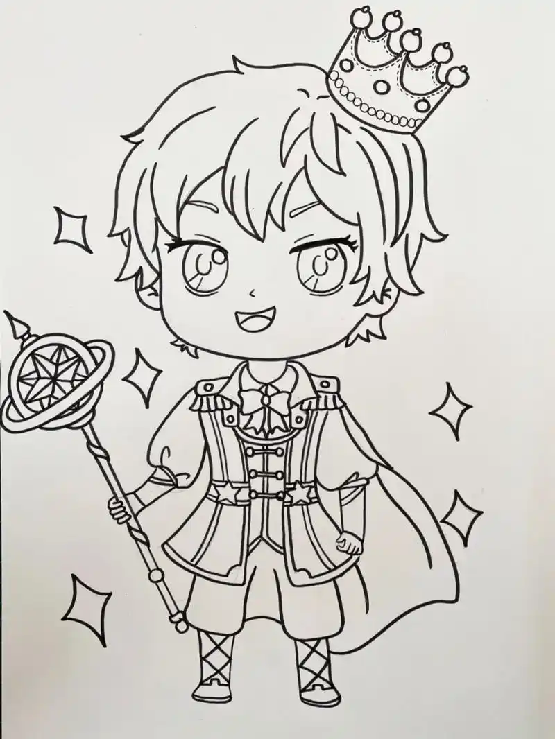 动漫人物小王子 今日分享q版动漫小王子 马克笔:米娅马克笔 勾线笔