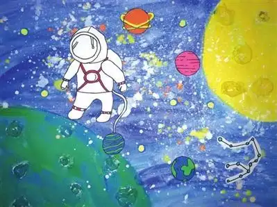 放飞梦想家乡美主题简笔画