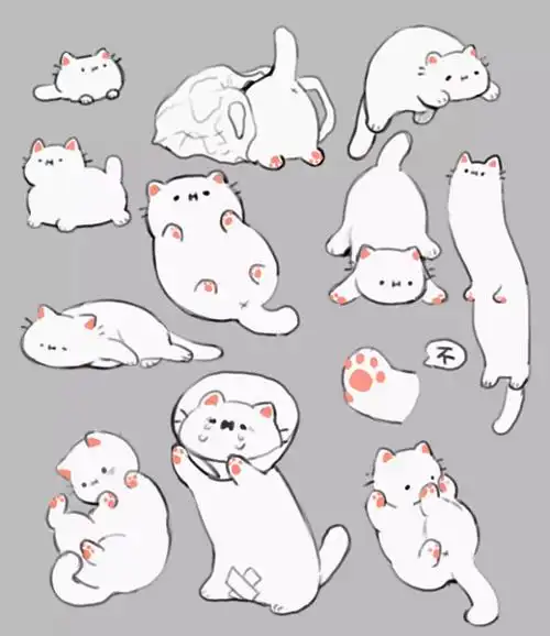 继续撸猫哦,q版萌宠小猫咪让你爱不释手