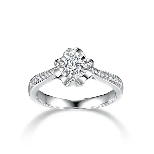 钻戒正品 1克拉 求婚戒指_一克拉钻石戒指单钻18k金求婚钻戒结婚砖石