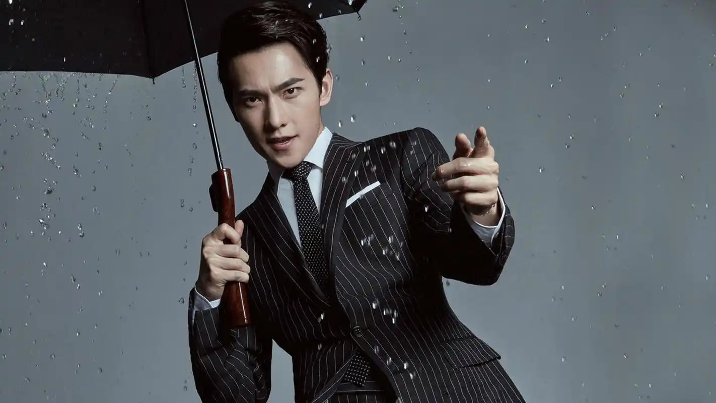 人气偶像杨洋雨中成熟霸气黑白大片写真图片高清大图预览1920x1200