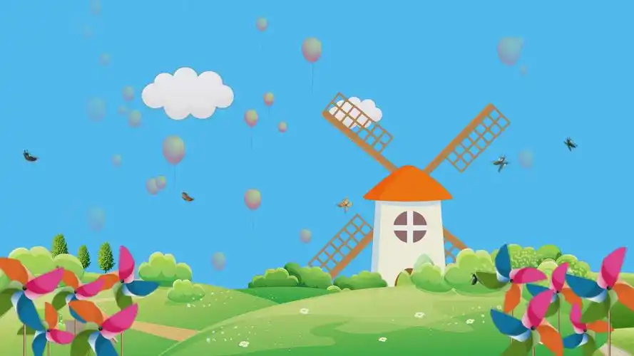 儿童卡通舞台led背景